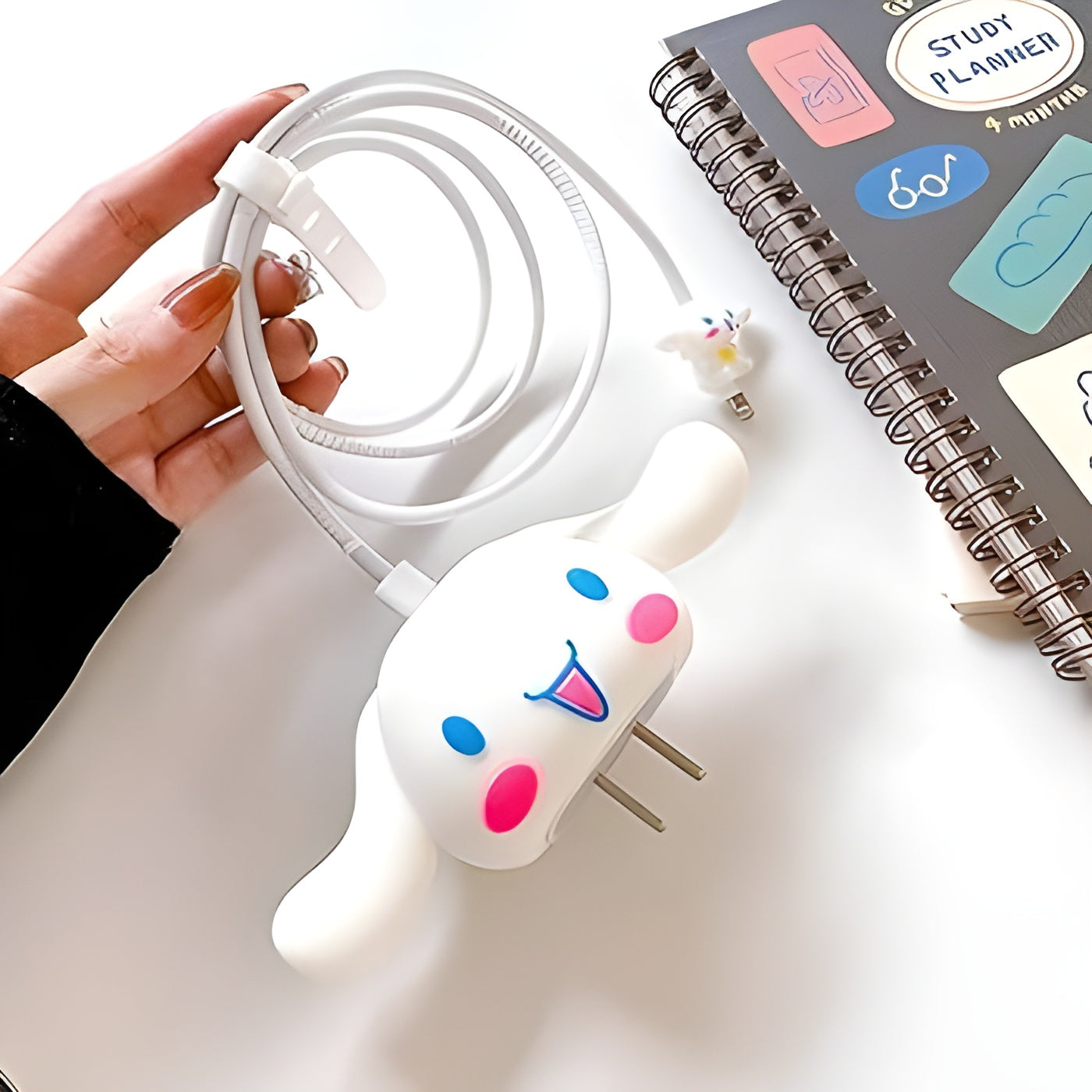 cinnamoroll charger cover 20w iphone usb-c adapter silicone protective case cute apple accessory
