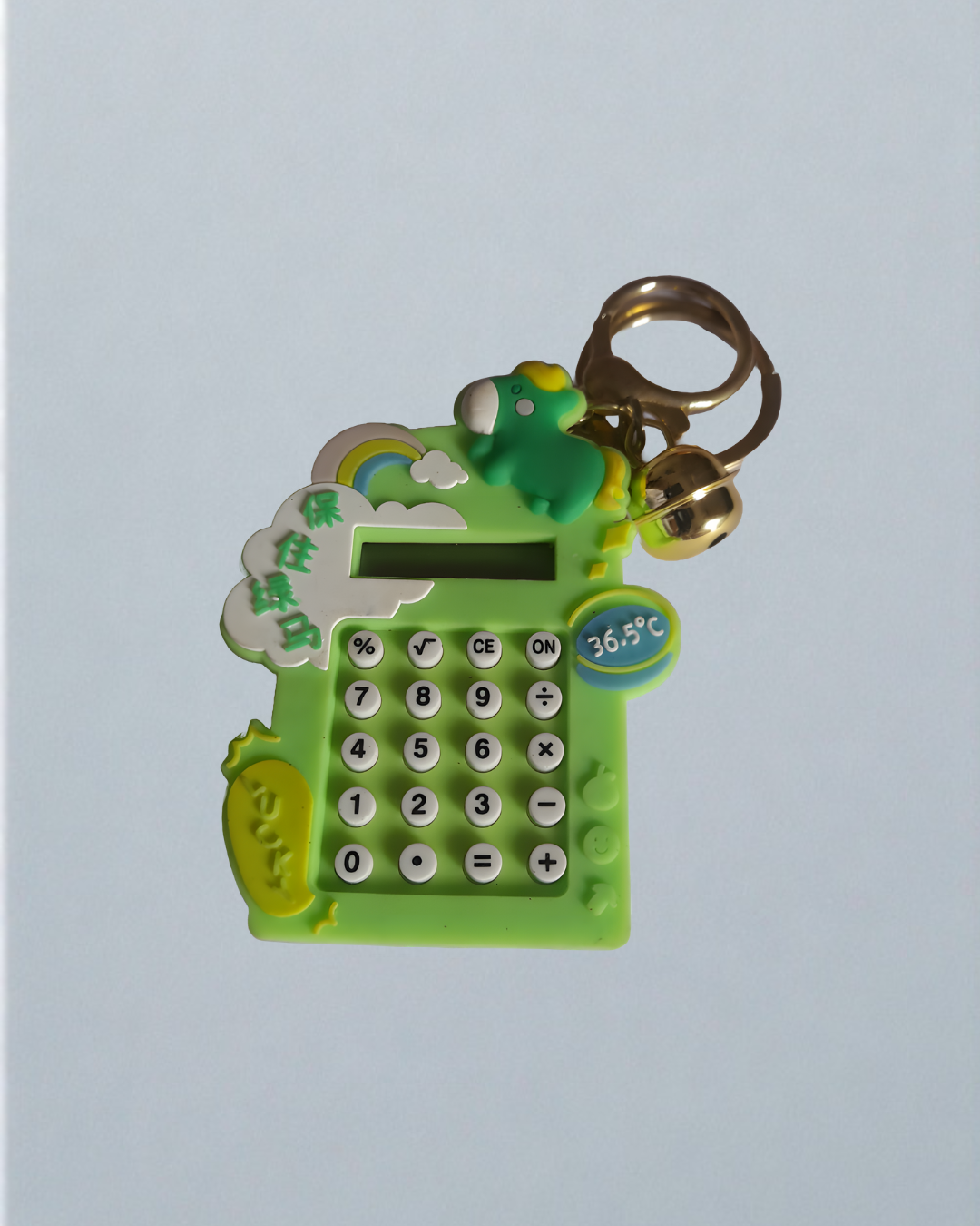 Green Retro mini game console keychain gaming accessory for kids