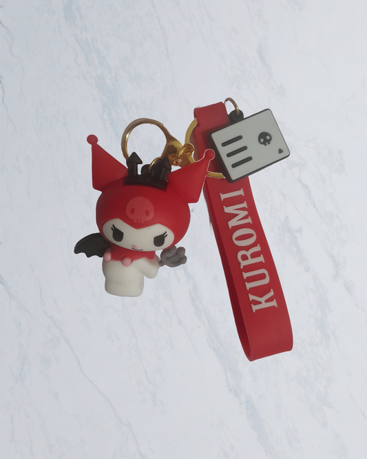 kuromi keychain kawaii sanrio charm for school bags india