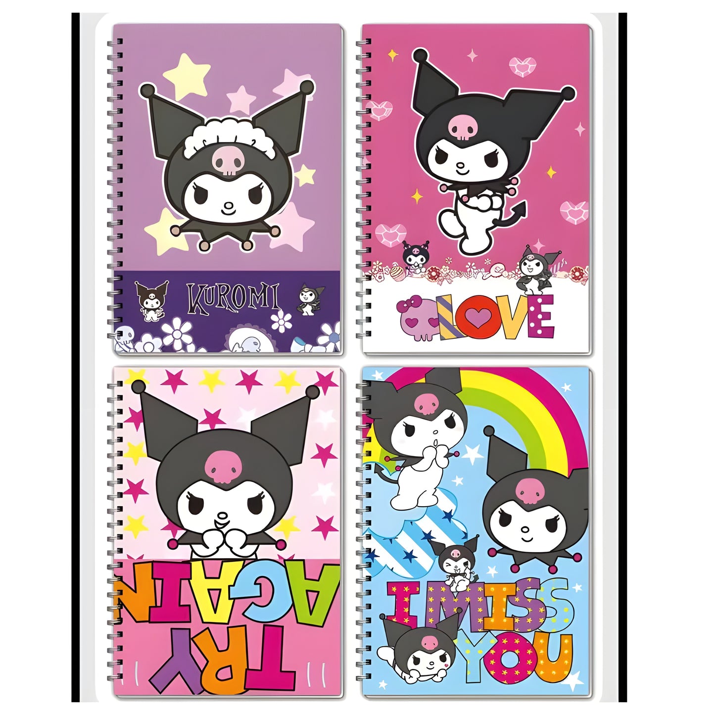 Kuromi Spiral Diary (1 PC)– Kawaii Notebook for Kuromi Fans
