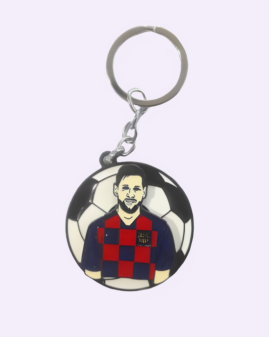 Lionel Messi Barcelona Rotating Keychain Premium Metal Spinner for Lionel Messi fans in India