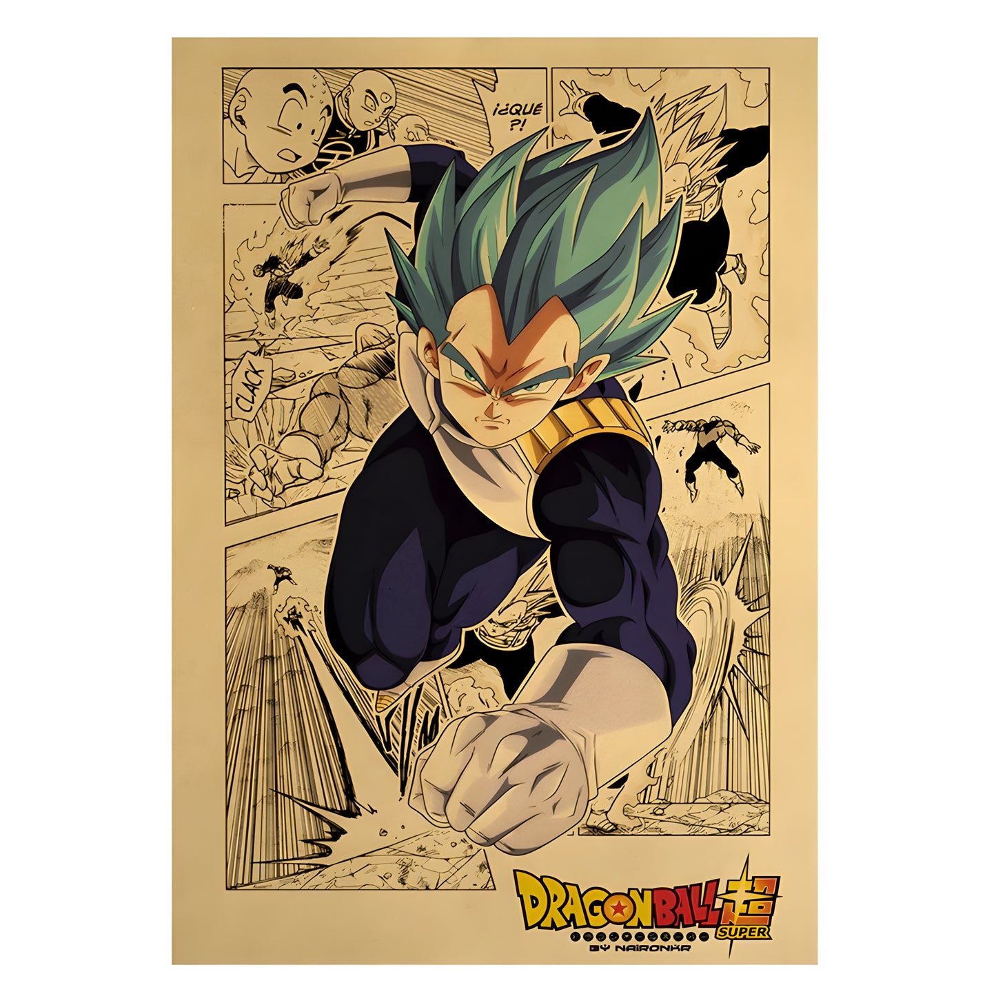 Dragon Ball Z Vegeta Poster – Anime Wall Art for Room & Office available online in India