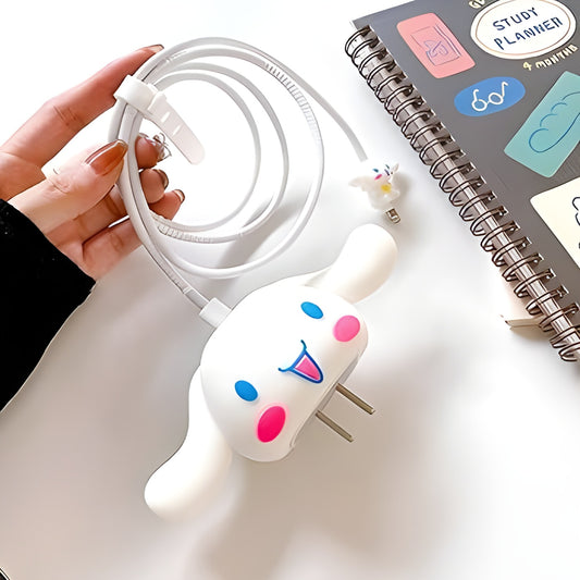 cinnamoroll charger cover 20w iphone usb-c adapter silicone protective case cute apple accessory