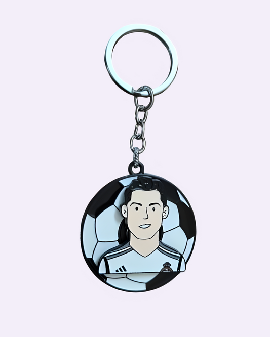 Cristiano Ronaldo Real Madrid Rotating Keychain Premium Spinner for CR7 fans in India