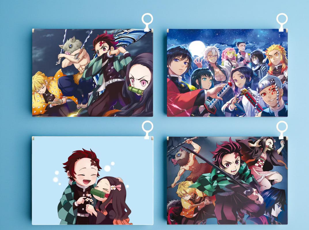 Demon Slayer A4 Zipper File Folder – Cute Anime Stationery File Pouch for Students & Professionals (Demon Slayer Fans in India)