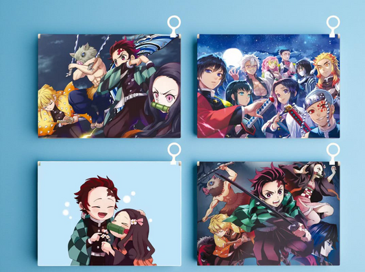 Demon Slayer A4 Zipper File Folder – Cute Anime Stationery File Pouch for Students & Professionals (Demon Slayer Fans in India)