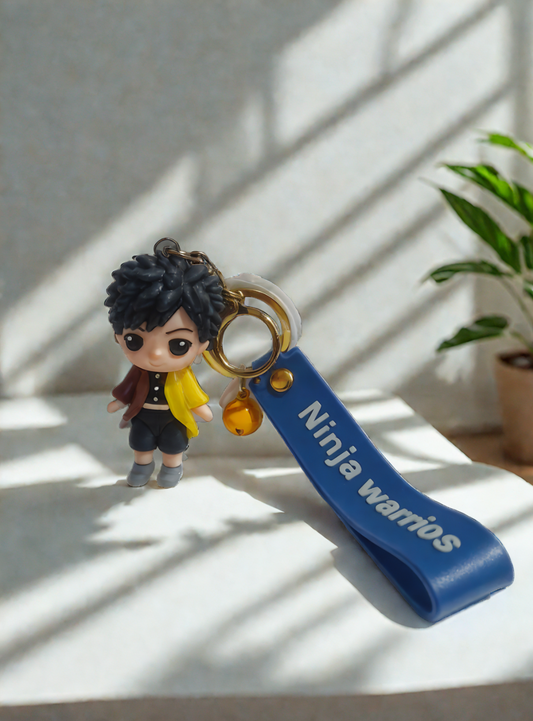 Giyu Tomioka 3D Chibi Rubber Keychain – Demon Slayer Accessory for Anime Fans in India