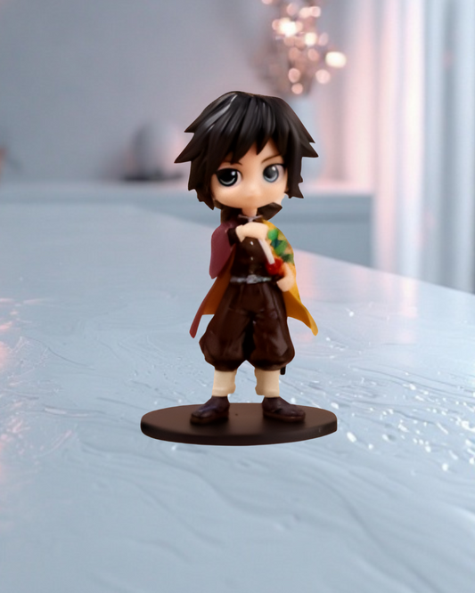 Giyu Tomioka Demon Slayer Anime Mini Action Figure – PVC Collectible for Display, Gifting & Desk Décor perfect for Anime Fans