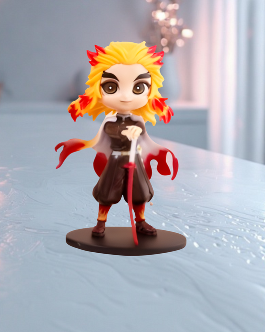 Rengoku Kyojuro Demon Slayer  Mini Action Figure for Anime Fans – Collector Edition Toy for Display & Gifts perfect for Anime Fans in India