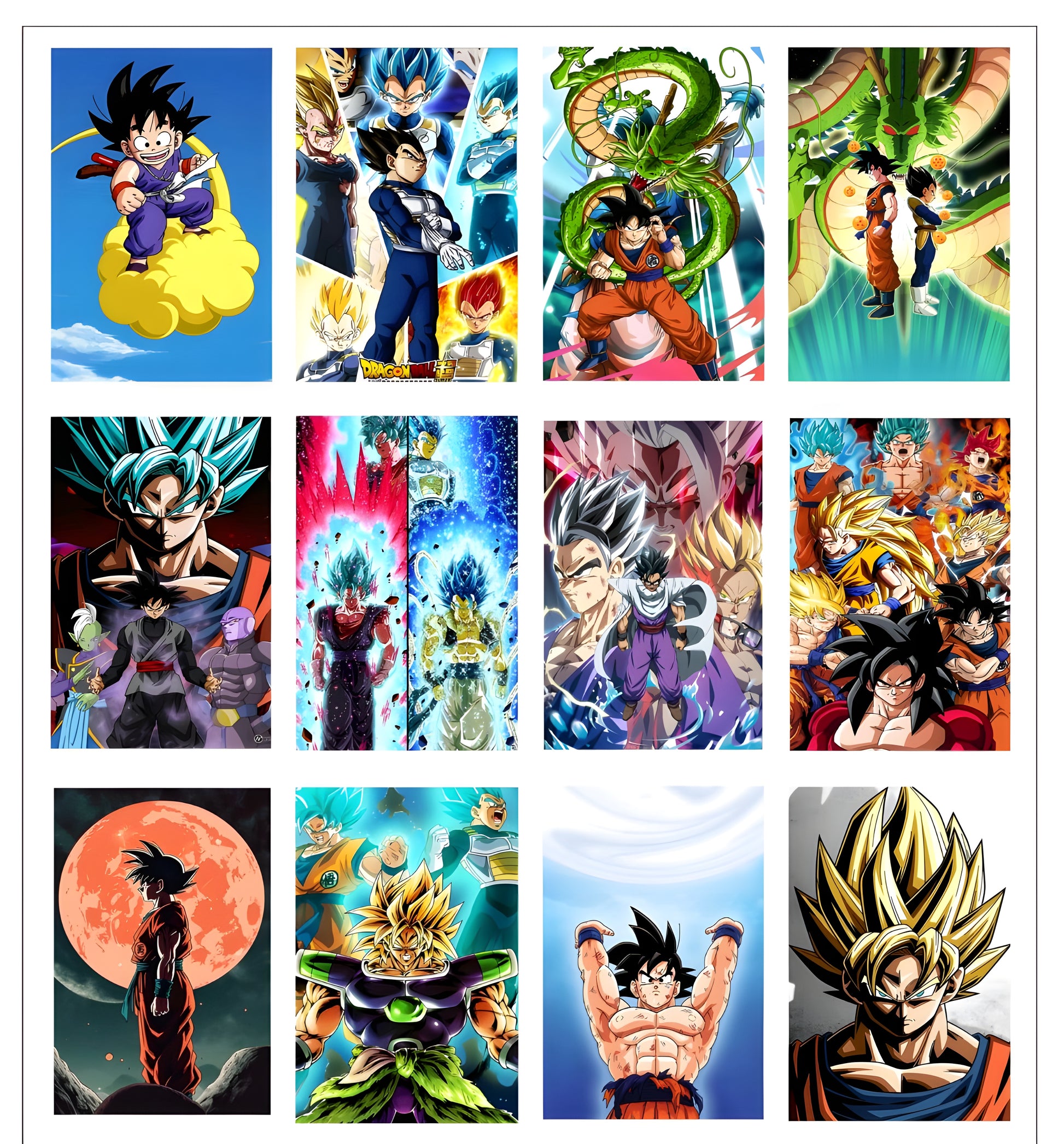 Dragon Ball Z Poster – Goku Super Saiyan Anime Wall Art for Room & Office Décor, Collectors & DBZ Fans Online in India