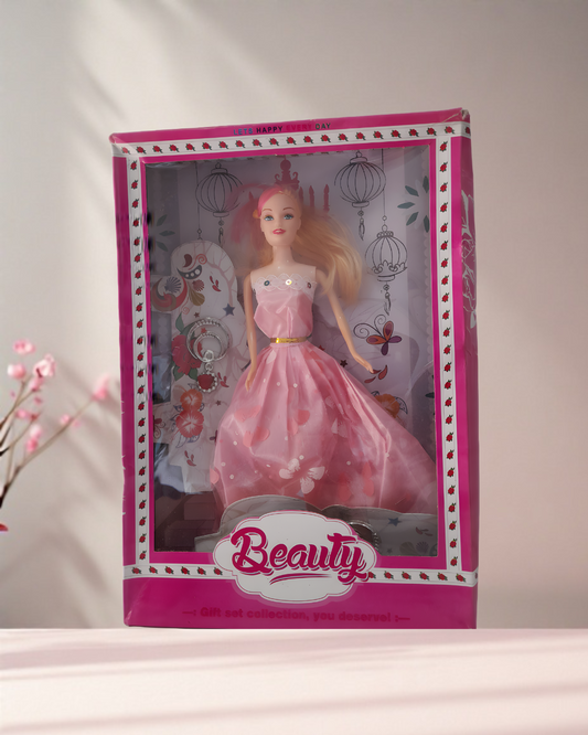 Elegant style beauty doll with stylish dress and accessories – cute fashion doll for girls, great gift and pretend play toy.