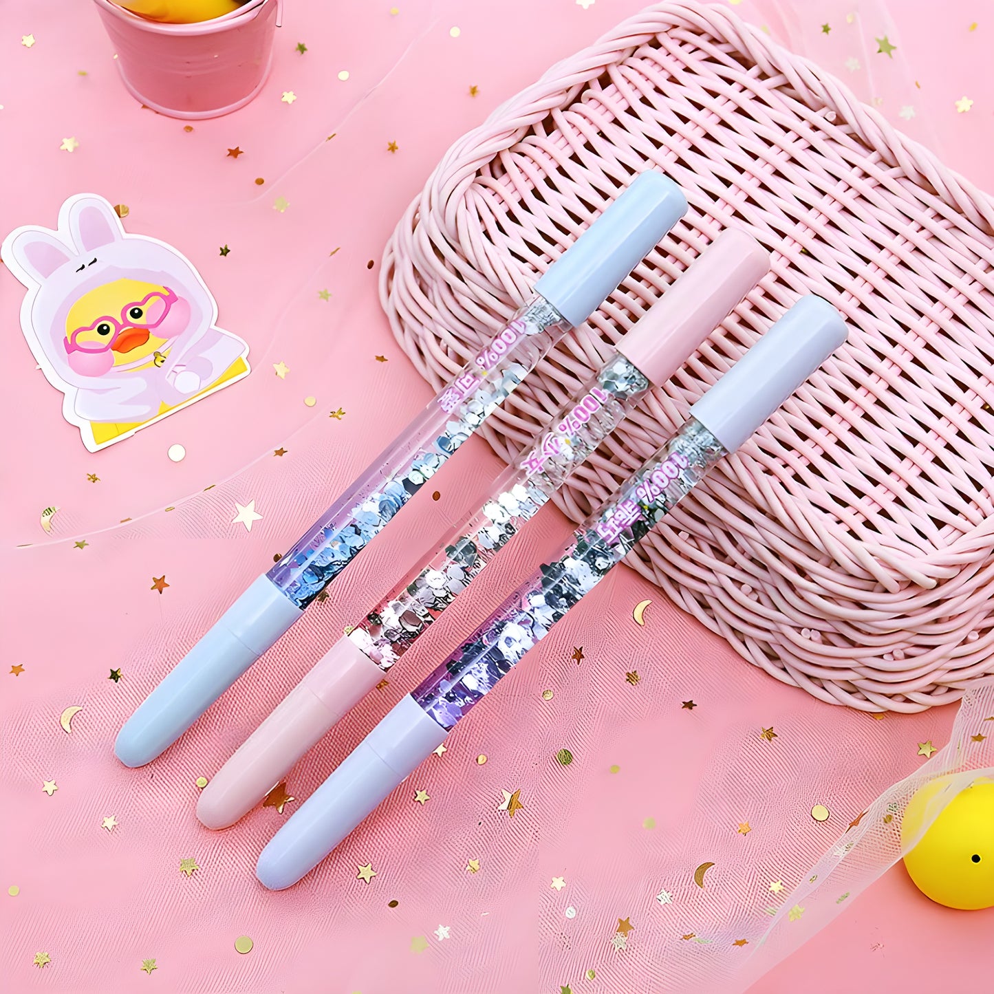 Glitter Gel Pen Cute Kawaii Stationery for Girls and Kids Online in India