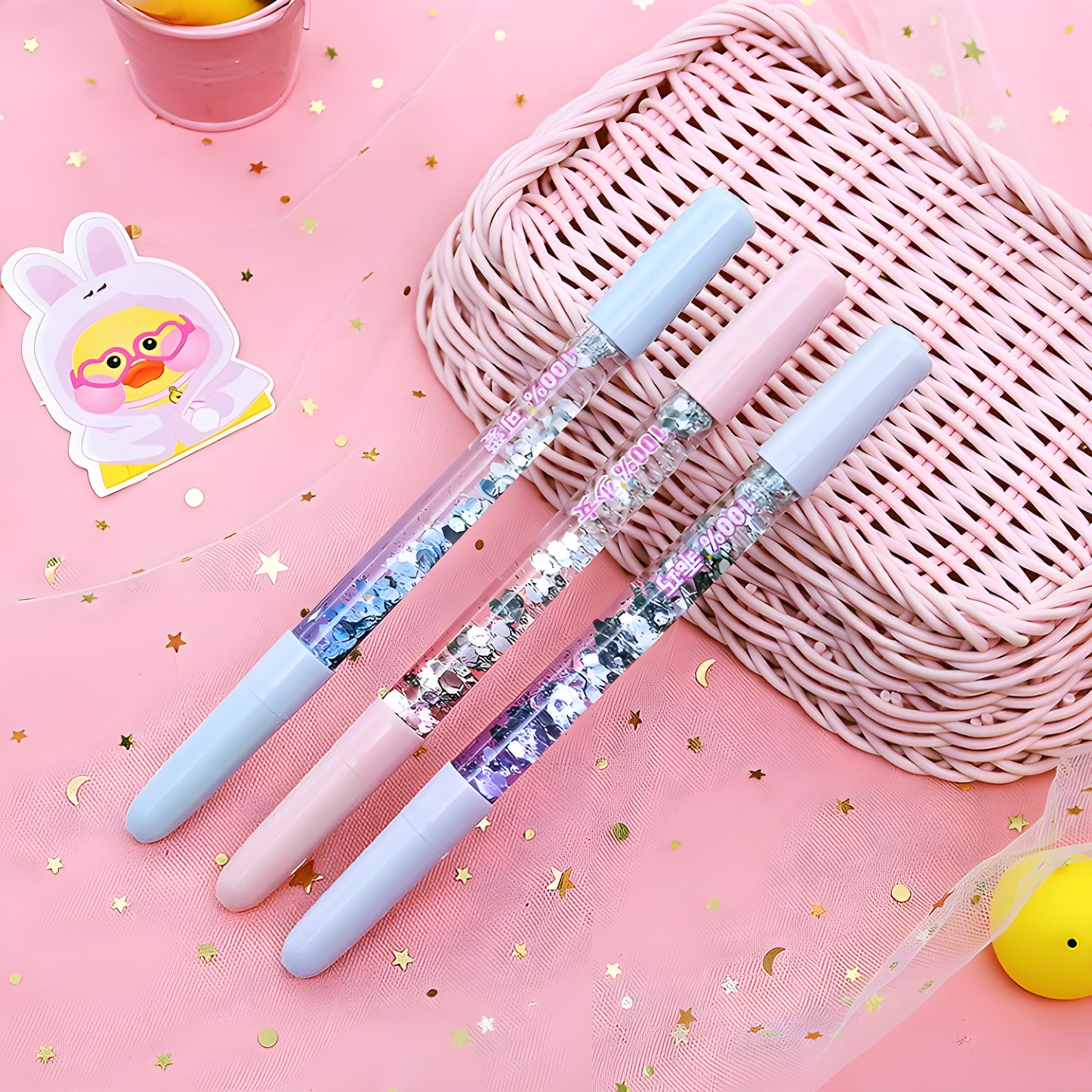 Glitter Gel Pen Cute Kawaii Stationery for Girls and Kids Online in India