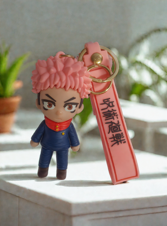 Yuji Itadori 3D Rubber Keychain – Jujutsu Kaisen Anime Accessory for JJK Fans in India