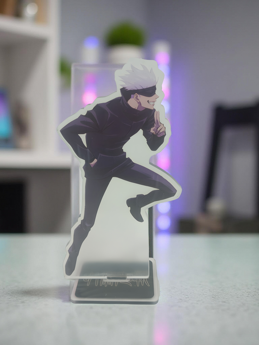 Satoru Gojo Acrylic Standee – Jujutsu Kaisen anime acrylic stand, lightweight desk display collectible online in India