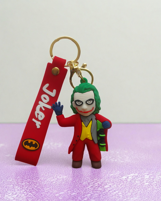 Premium DC Comics Joker Keychain in red suit – Batman’s rival villain collectible under ₹200 online in India