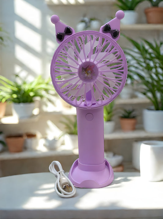kuromi usb fan cute portable rechargeable hand fan for desk india