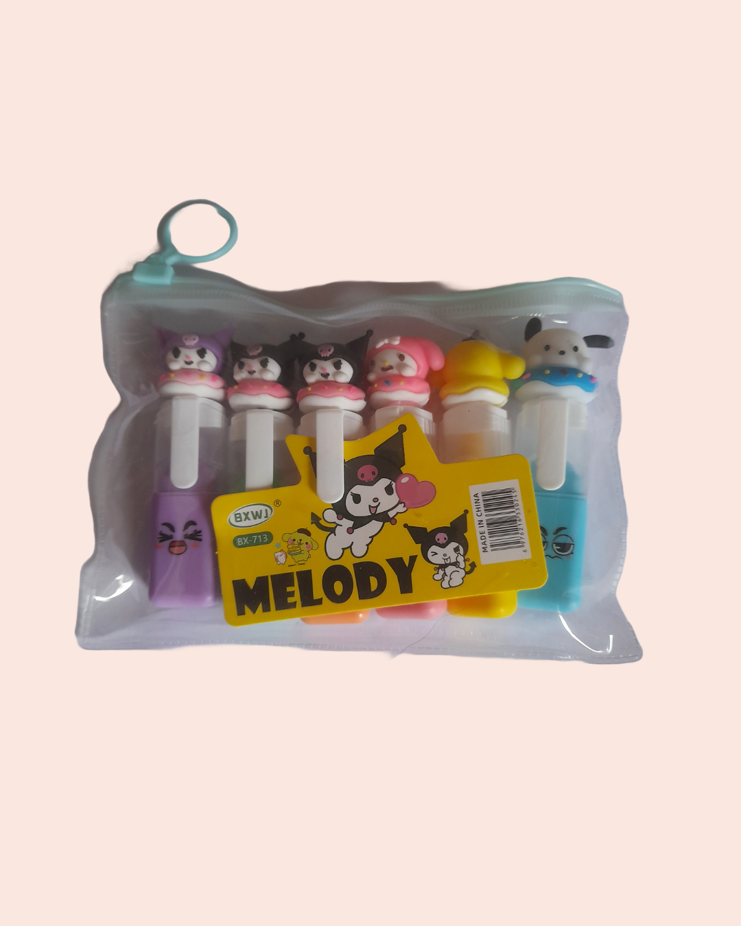 sanrio highlighters set of 6 hello kitty kuromi kawaii stationery gifts for girls and fans india