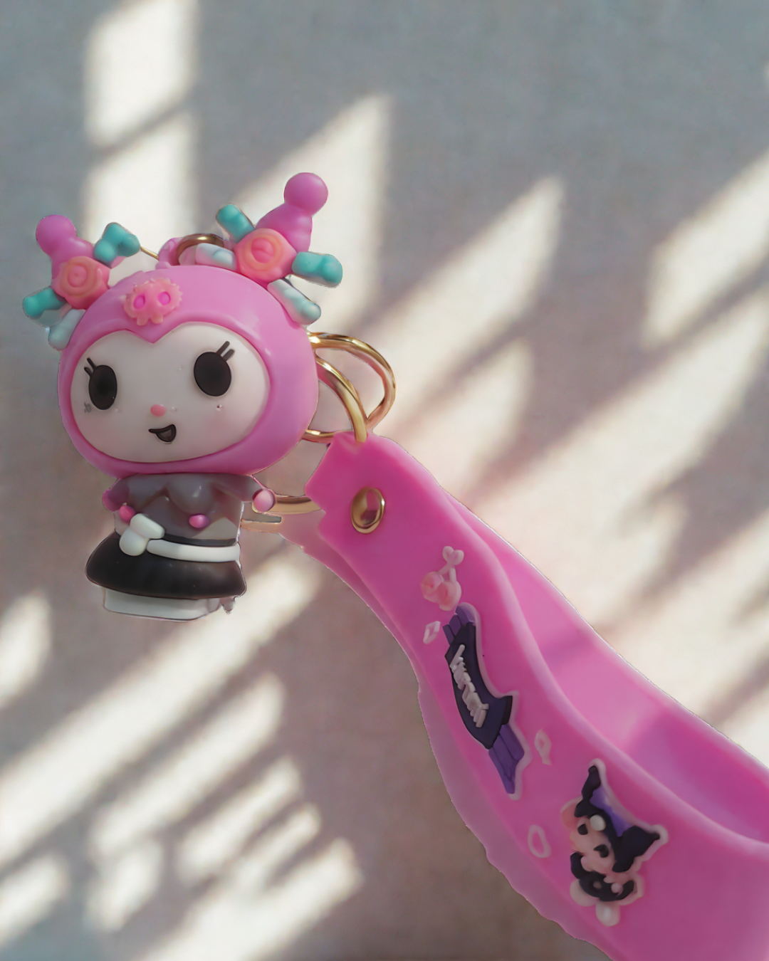 Kuromi 3D Sanrio Keychain for Girls, Women – Cute Kawaii Bag Charm for Sanrio Fans in India