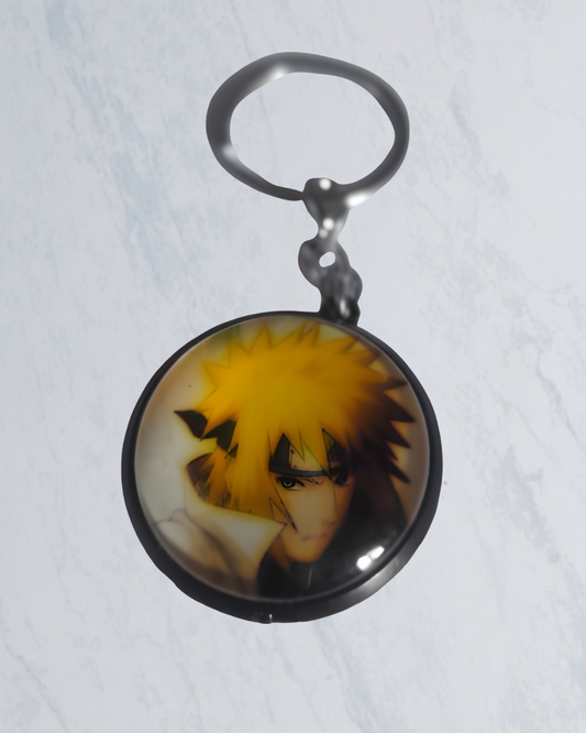 4th Hokage Minato Namikaze crystal keychain from Naruto Shippuden anime – anime fan gift India