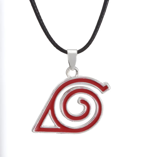 Naruto Leaf Village Logo Pendant Necklace – Anime Cosplay Jewelry for Boys & Girls Online in India