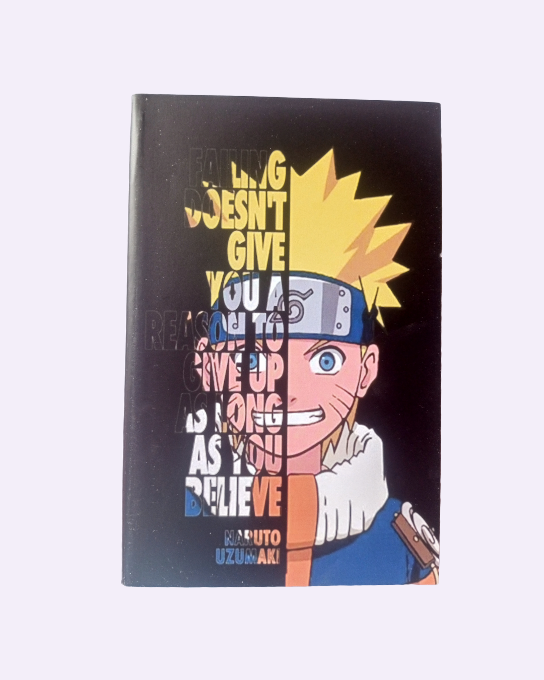 Naruto Ovaku A5 Diary with anime-themed Naruto print, A5 notebook for journaling and notes.