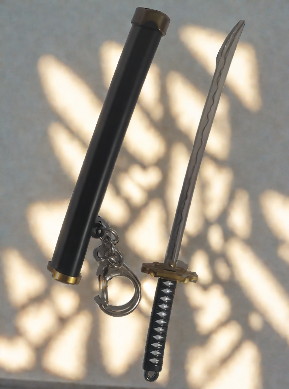 Zoro Black Katana Sword Anime Keychain – One Piece Accessory India

