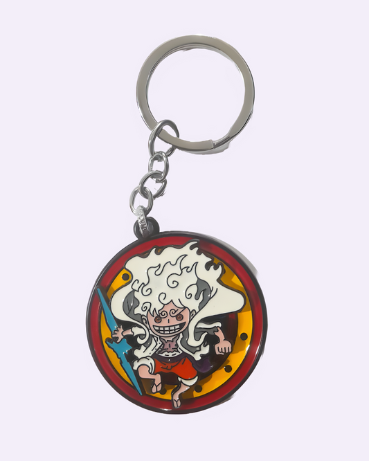 One Piece rotating keychain Monkey D. Luffy anime collectible for Otakus in India