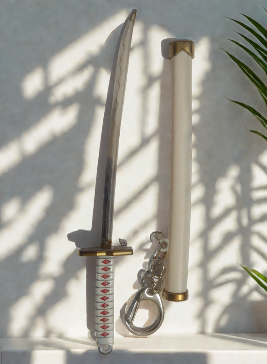 Zoro White Katana Sword Anime Keychain – One Piece Accessory India


