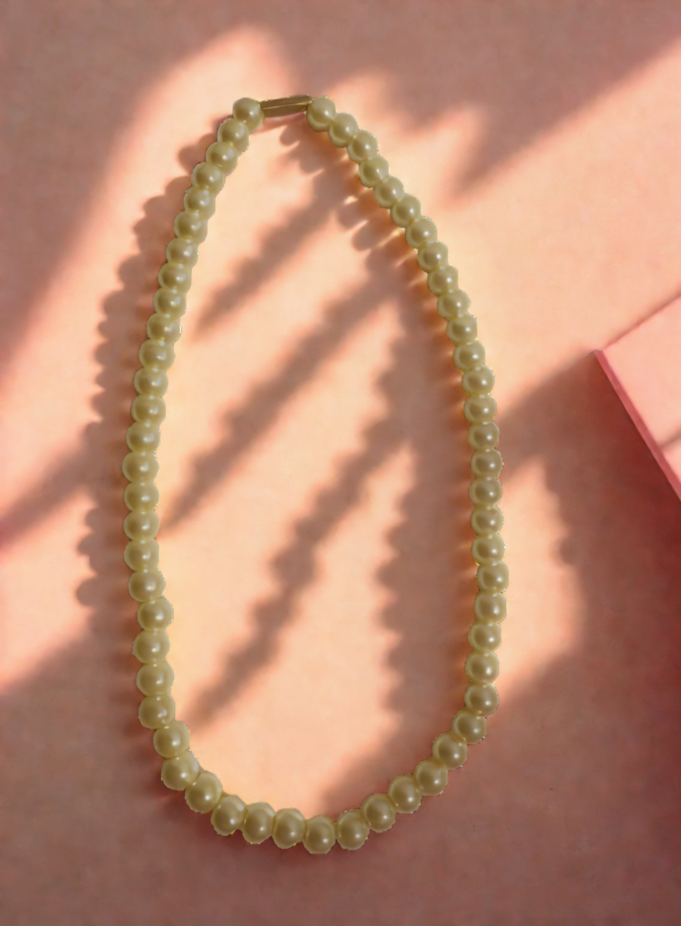 Classic faux-pearl necklace for women – white pearl choker for girls, elegant minimal jewelry, online in India