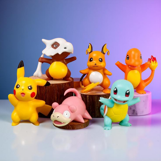 cute pokemon action figure cubone raichu charmander pikachu slowpoke squirtle