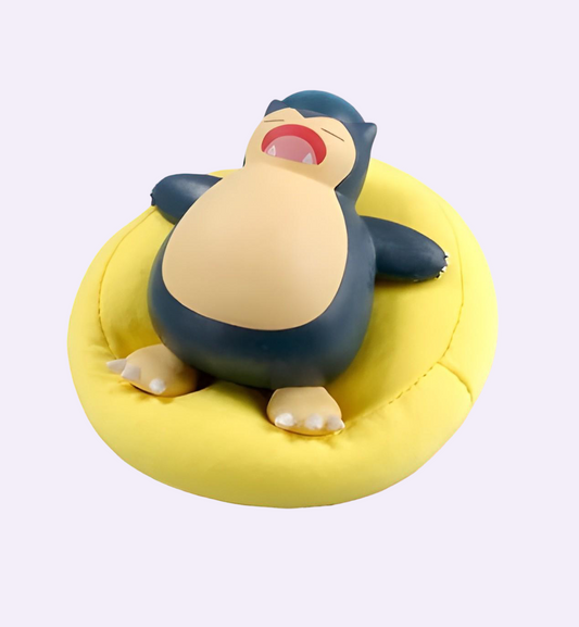 Pokémon Sleeping Figures – Snorlax, Pikachu, Eevee, Bulbasaur, Komala & Jirachi kawaii action figurines for desk décor and anime fans in India