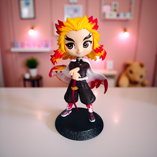 Rengoku Kyojuro Demon Slayer  Mini Action Figure for Anime Fans – Collector Edition Toy for Display & Gifts perfect for Anime Fans in India