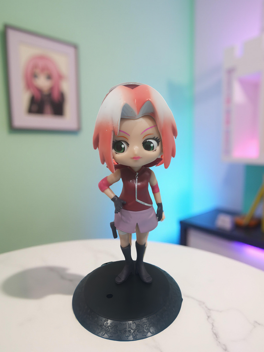 Naruto Shippuden Sakura Haruno Q Posket chibi action figure 15cm.