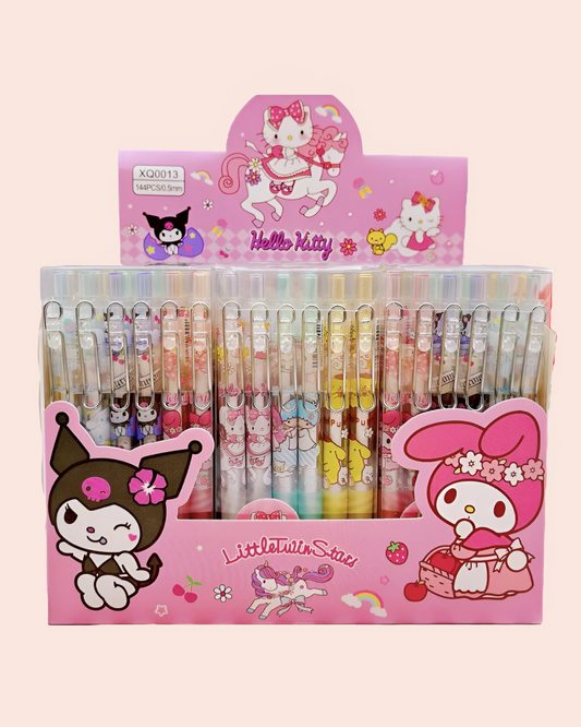 sanrio pens set of 12 hello kitty character kawaii stationery gifts for sanrio fans india