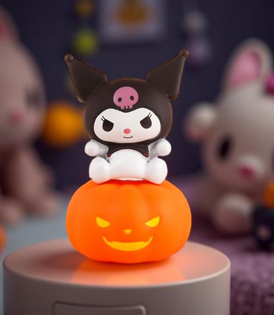 Cute Kawaii Mini Black Kuromi Lamp – Sanrio night light collectible for kawaii fans, compact design, perfect bedside or desk décor for Kawaii Fans in India
