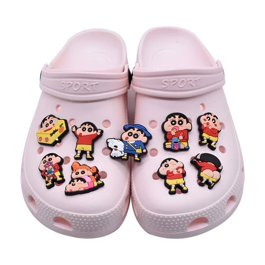 Shinchan Crocs Jibbitz – Cute 3D Silicone Crocs Charms for Kids & Adults in India