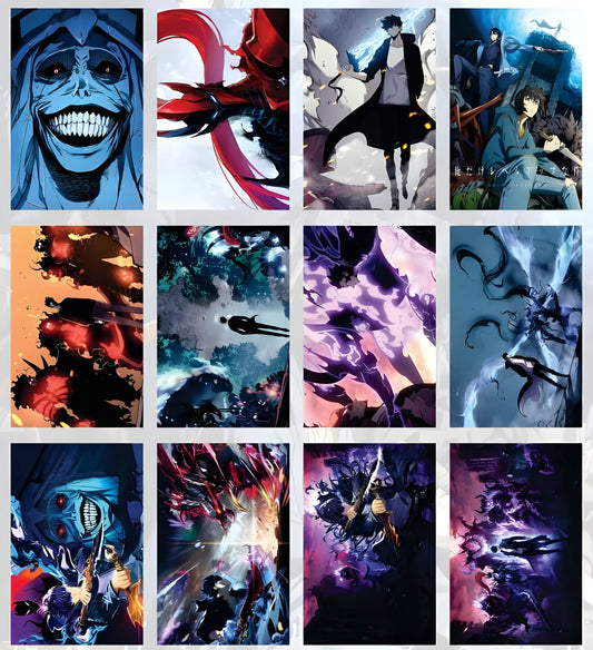 Solo Leveling anime poster wall art for bedroom, living room, and office – premium quality prints for anime fans in India.