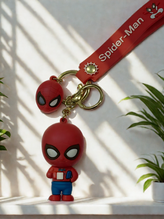 3D Spiderman keychain for Marvel fans superhero accessories online India iconic Marvel character keychain