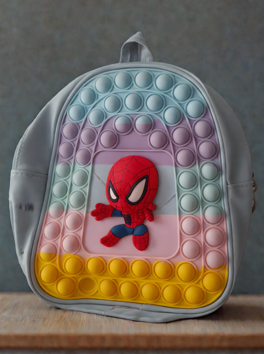 Spiderman kids backpack – cute silicone cartoon school bag for boys and girls, colorful and lightweight, perfect for school & travel