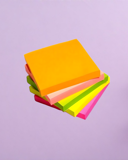 Cubic multicolor sticky notes for students, study, reminders, and office in India