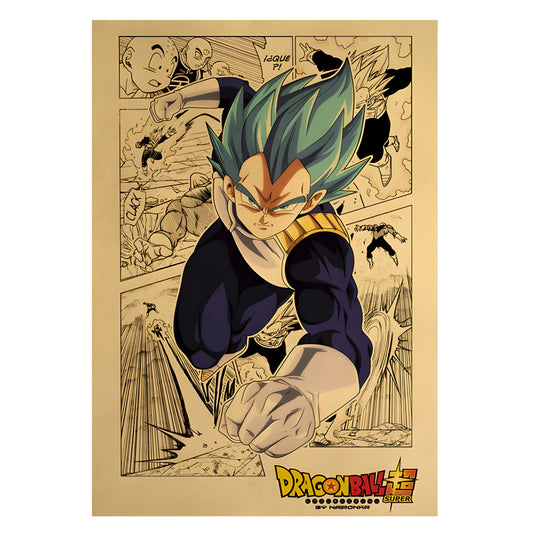 Dragon Ball Z Vegeta Poster – Anime Wall Art for Room & Office available online in India