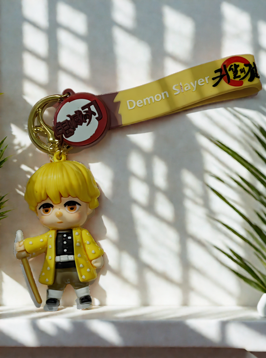 zenitsu keychain 3d demon slayer kimetsu no yaiba anime merch for fans india